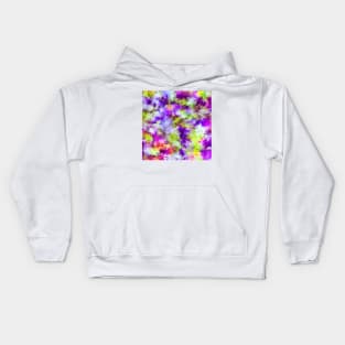 Potpourri in Purple and Lime Kids Hoodie